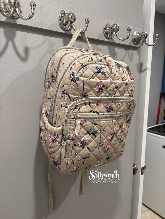 Vera Bradley Strawflowers XL Campus Backpack in Performance Twill main image 6